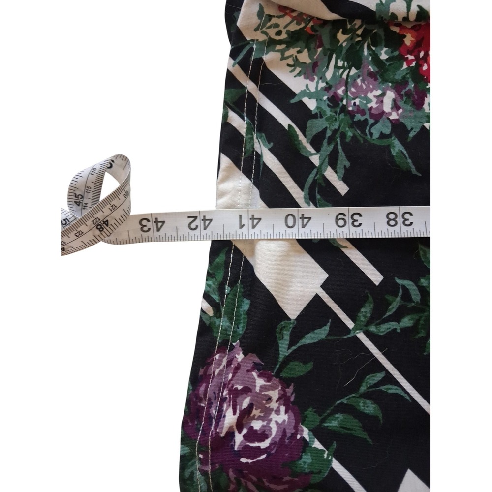 LuLaRoe JESSIE Swing Dress Black & White Flower Short Sleeve Women Size 2XL #005 - Picture 6 of 6